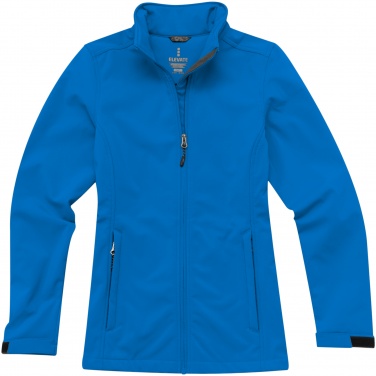 Лого трейд pекламные подарки фото: Женская куртка софтшел Maxson, голубой