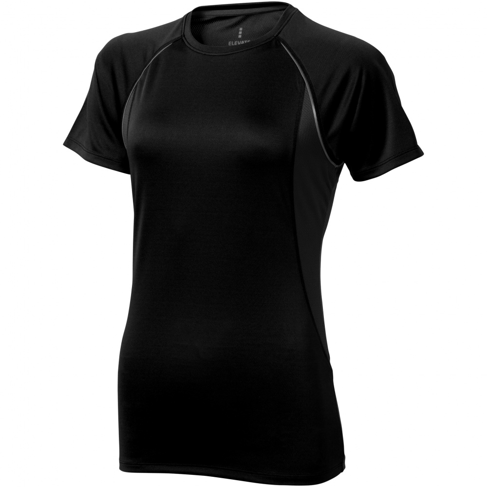 Логотрейд pекламные продукты картинка: Женская футболка с короткими рукавами Quebec, черный