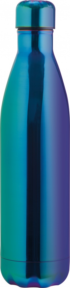Логотрейд pекламные cувениры картинка: Металлическая бутылка, синяя