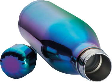 Лого трейд pекламные продукты фото: Металлическая бутылка, синяя