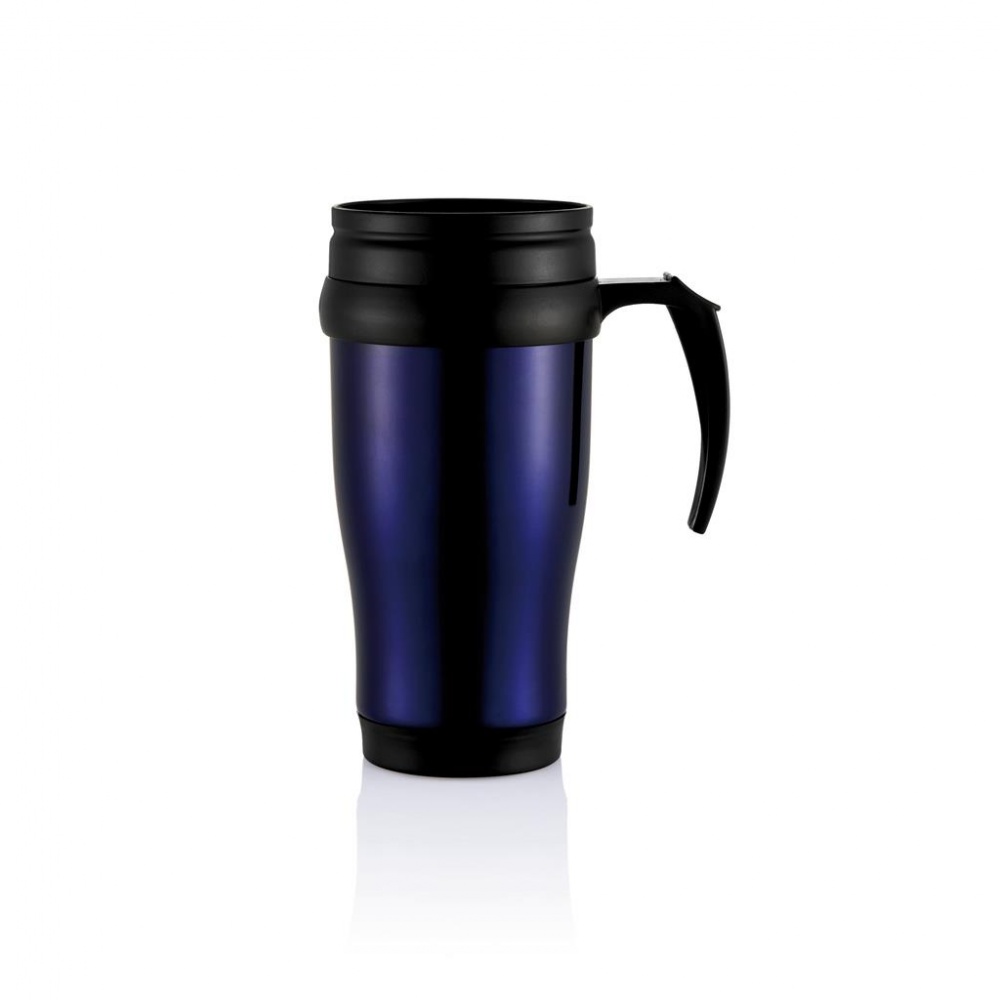 Лого трейд pекламные подарки фото: Stainless steel mug, purple blue