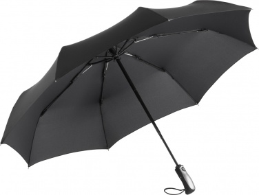 Логотрейд pекламные cувениры картинка: AOC väike vihmavari Stormmaster, 5663, must/hõbedane