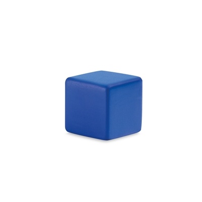 Логотрейд pекламные подарки картинка: Мячик антистресс Кубик, синий