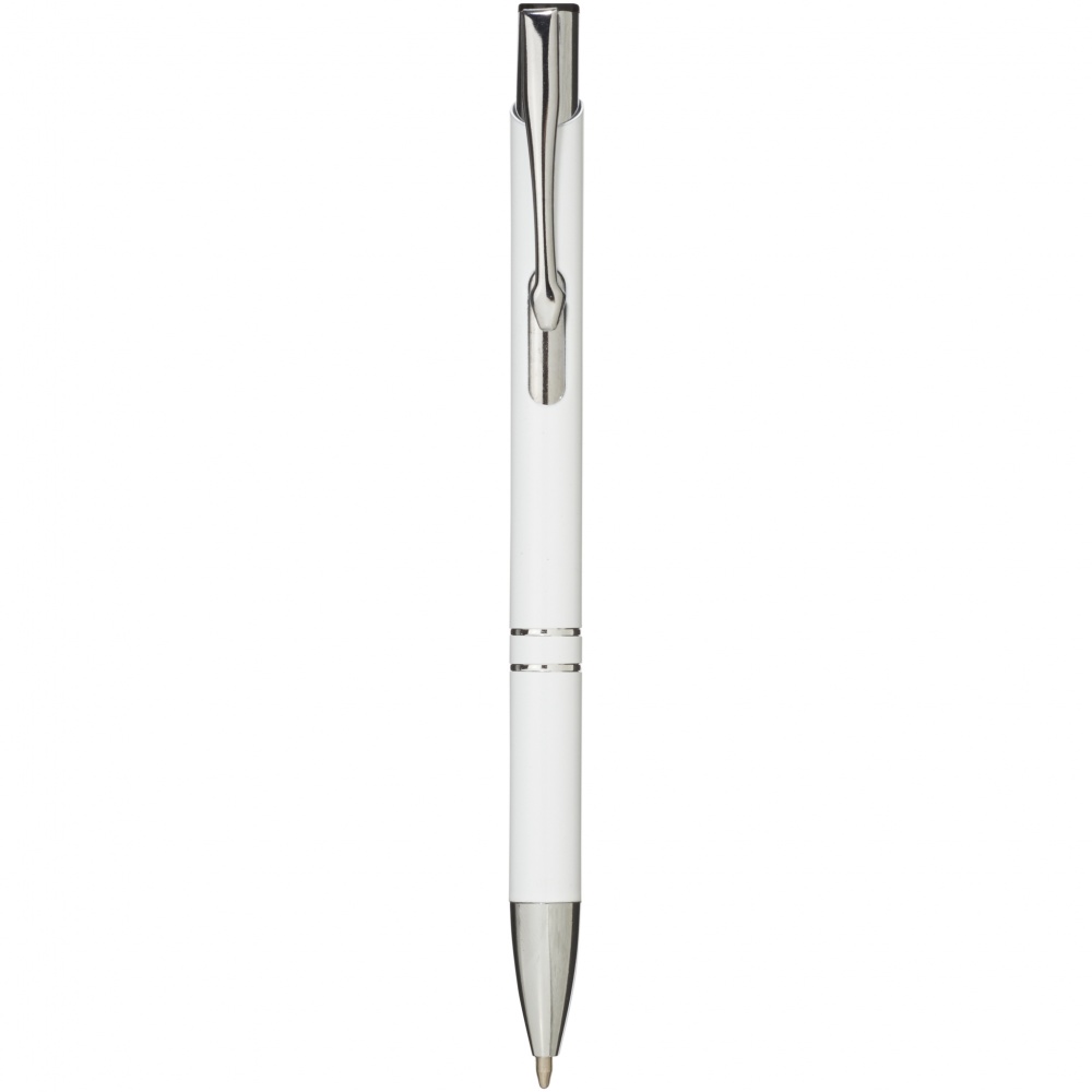 Логотрейд pекламные cувениры картинка: Шариковая ручка Moneta, белая