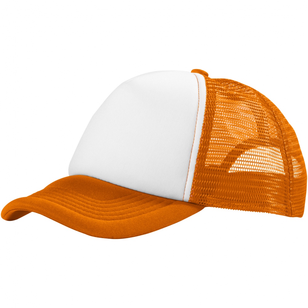 Лого трейд pекламные подарки фото: Trucker 5 panel cap WHOR, orange