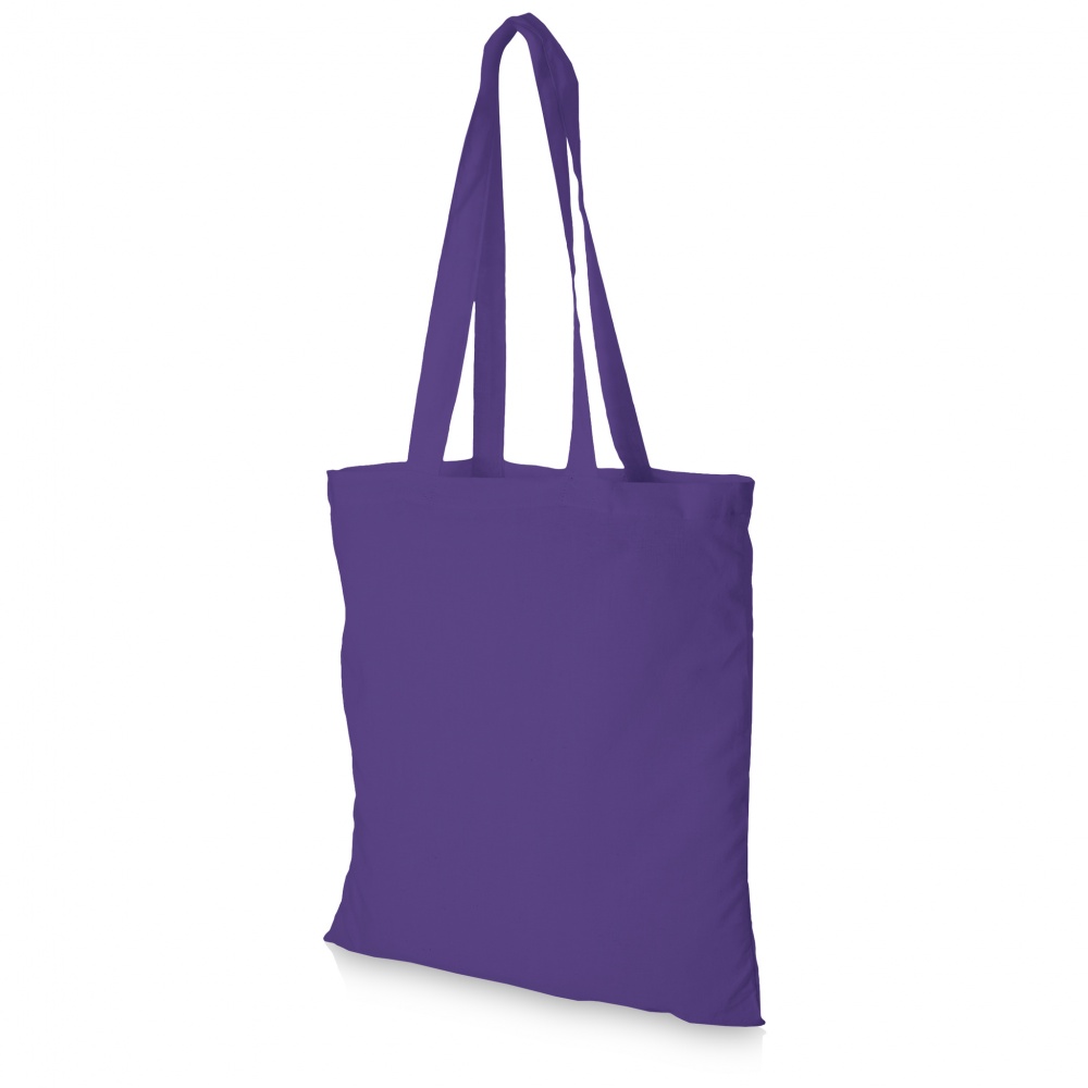 Логотрейд pекламные cувениры картинка: Хлопковая сумка Madras, фиолетовый