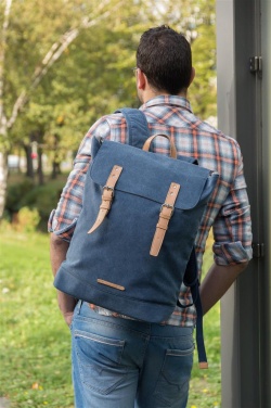 Лого трейд бизнес-подарки фото: Рюкзак для ноутбука Canvas, синий