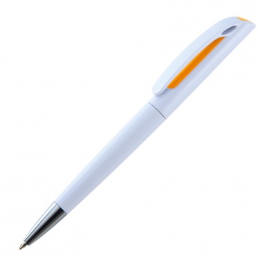 Логотрейд pекламные cувениры картинка: Пластмассовая ручка Justany, oранжевый