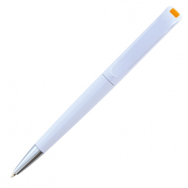 Логотрейд pекламные подарки картинка: Пластмассовая ручка Justany, oранжевый