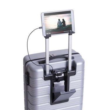 Логотрейд pекламные подарки картинка: Стильный чемодан, серебристый