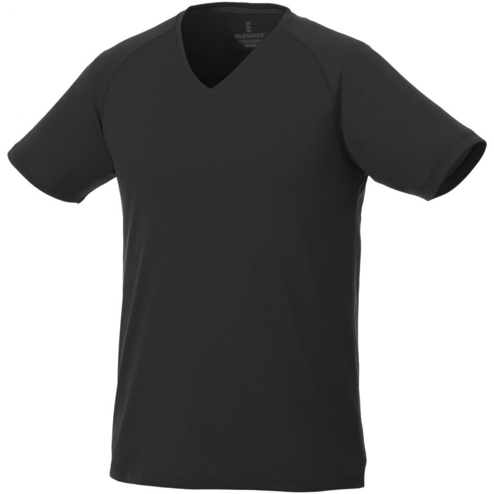 Логотрейд pекламные cувениры картинка: Модная мужская футболка Amery, чёрная