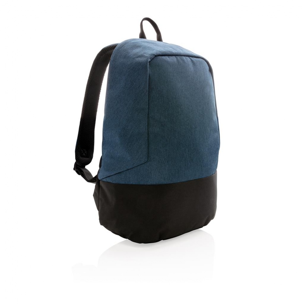 Лого трейд бизнес-подарки фото: Стандартный антикражный рюкзак, без ПВХ, синий