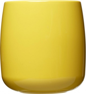 Лого трейд pекламные cувениры фото: Классическая пластмассовая кружка, 300 мл, жёлтая