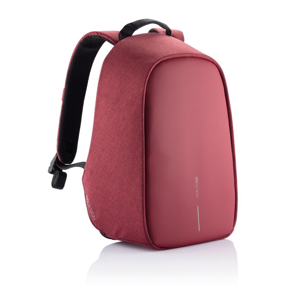 Лого трейд pекламные подарки фото: Маленький противоугонный рюкзак Bobby Hero, вишнево-красный