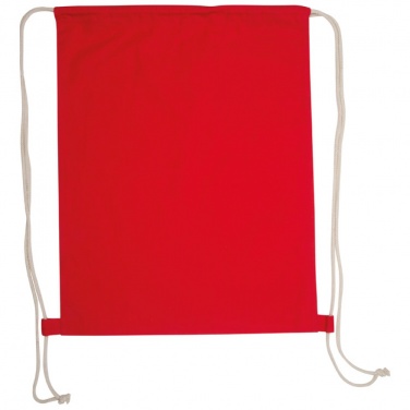 Логотрейд pекламные продукты картинка: Сумка-мешок из хлопка ECO Tex, красный