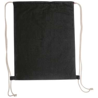 Логотрейд pекламные cувениры картинка: Сумка-мешок из хлопка ECO Tex, черный