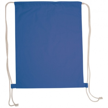 Лого трейд pекламные подарки фото: Сумка-мешок из хлопка ECO Tex, синий