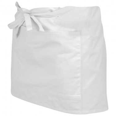 Лого трейд pекламные cувениры фото: Фартук из хлопка - краткий, белый