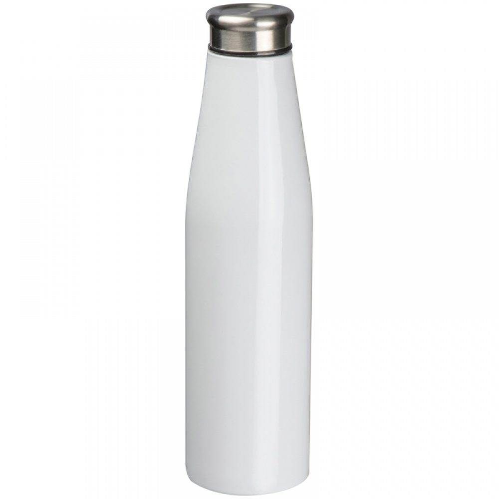 Лого трейд pекламные продукты фото: Металлическая бутылка 750 мл, белый