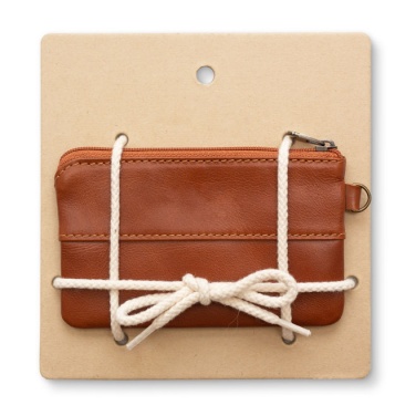 Лого трейд pекламные подарки фото: Кожанный кошелёк, коричневый