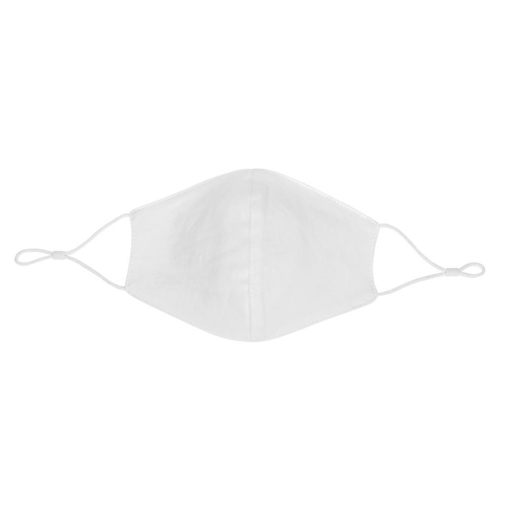 Лого трейд pекламные cувениры фото: Двухслойная многоразовая маска из хлопка, белая
