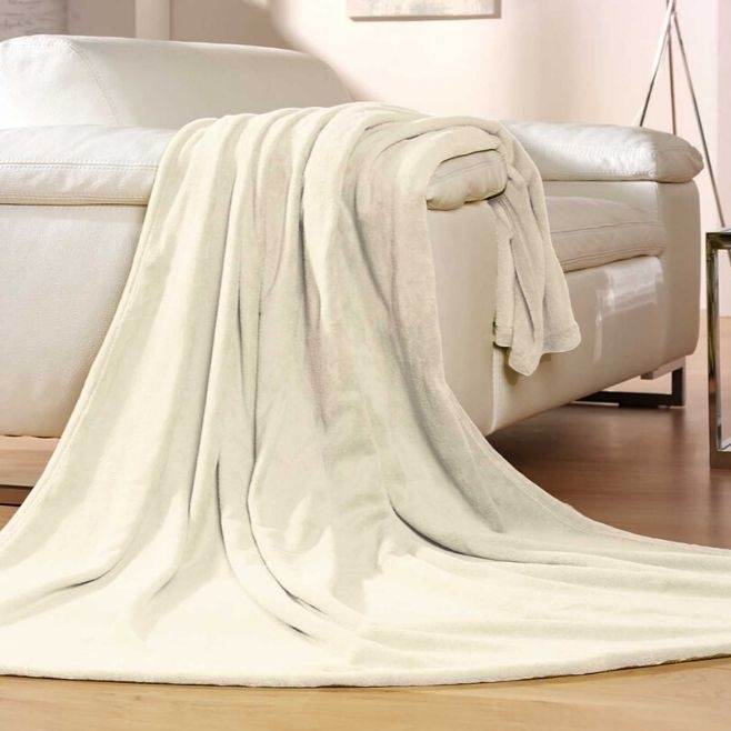 Лого трейд pекламные подарки фото: Флисовое одеяло Memphis, белый