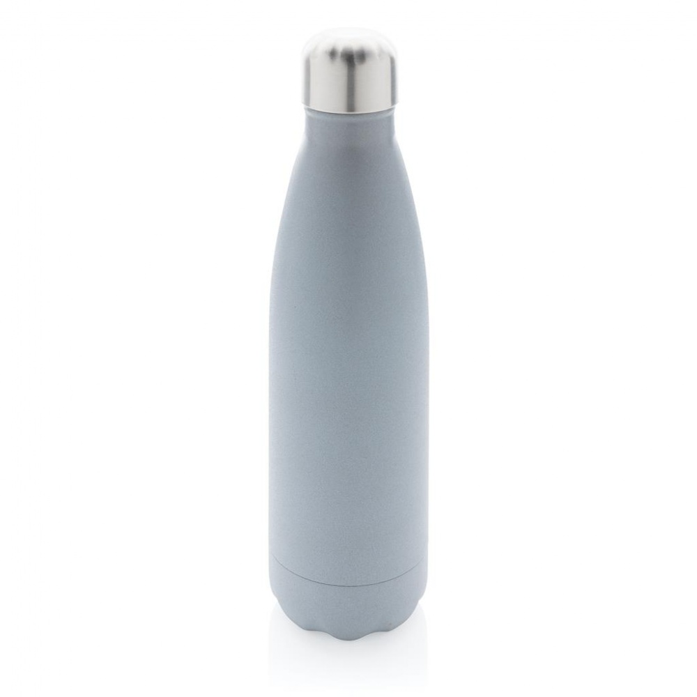 Лого трейд pекламные cувениры фото: Светоотражающая бутылка с вакуумной изоляцией, серая