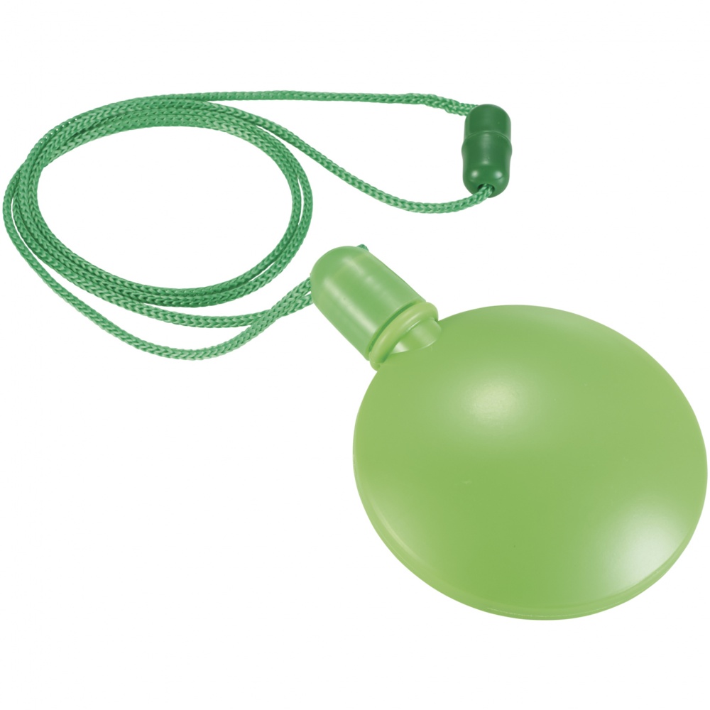 Логотрейд pекламные подарки картинка: Круглый диспенсер для мыльных пузырей Blubber, зеленый