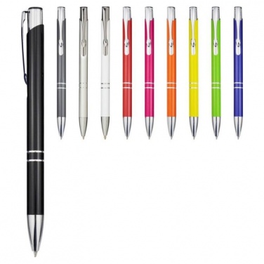 Лого трейд бизнес-подарки фото: Шариковая ручка Moneta, белая