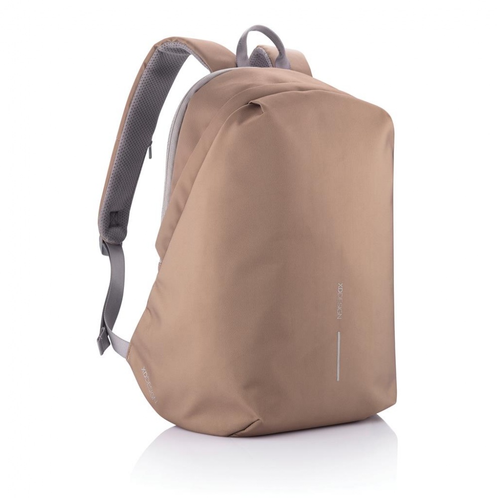 Логотрейд pекламные продукты картинка: Антикражный рюкзак Bobby Soft, коричневый