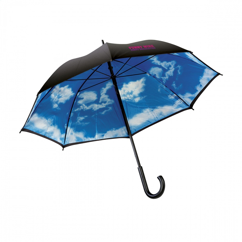 Логотрейд бизнес-подарки картинка: зонт  Image Cloudy Day, черный