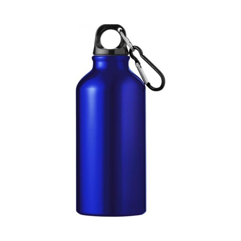 Логотрейд pекламные cувениры картинка: Бутылка для питья с карабином, синий