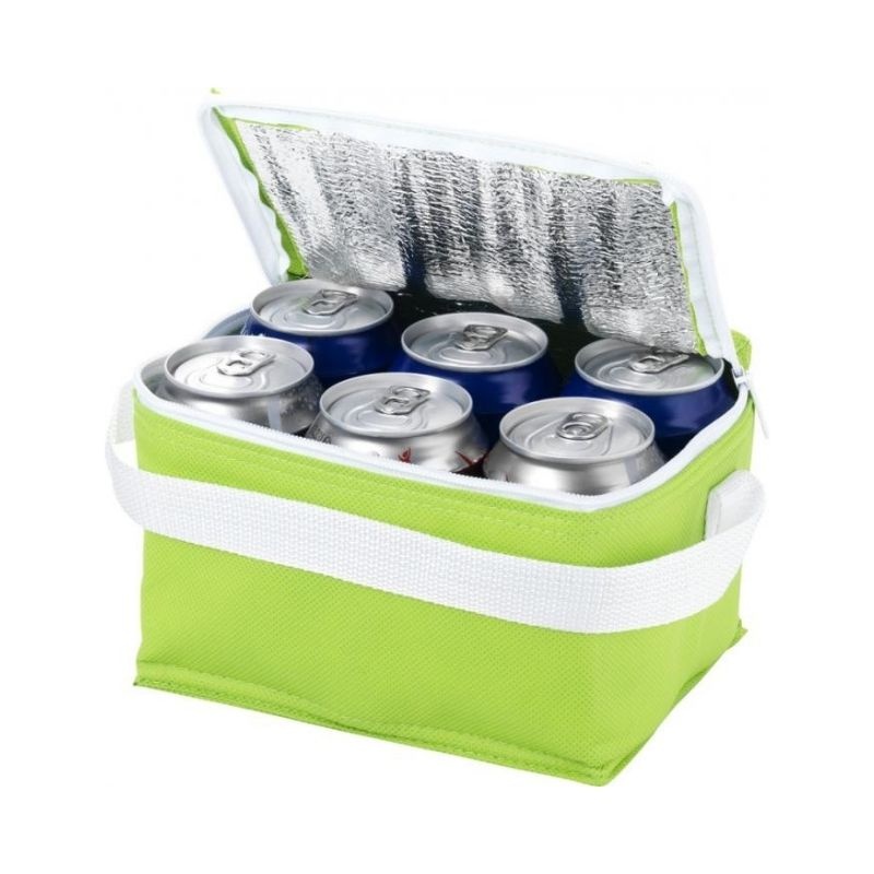 Логотрейд pекламные подарки картинка: Сумка-холодильник на 6 банок, светло-зеленый