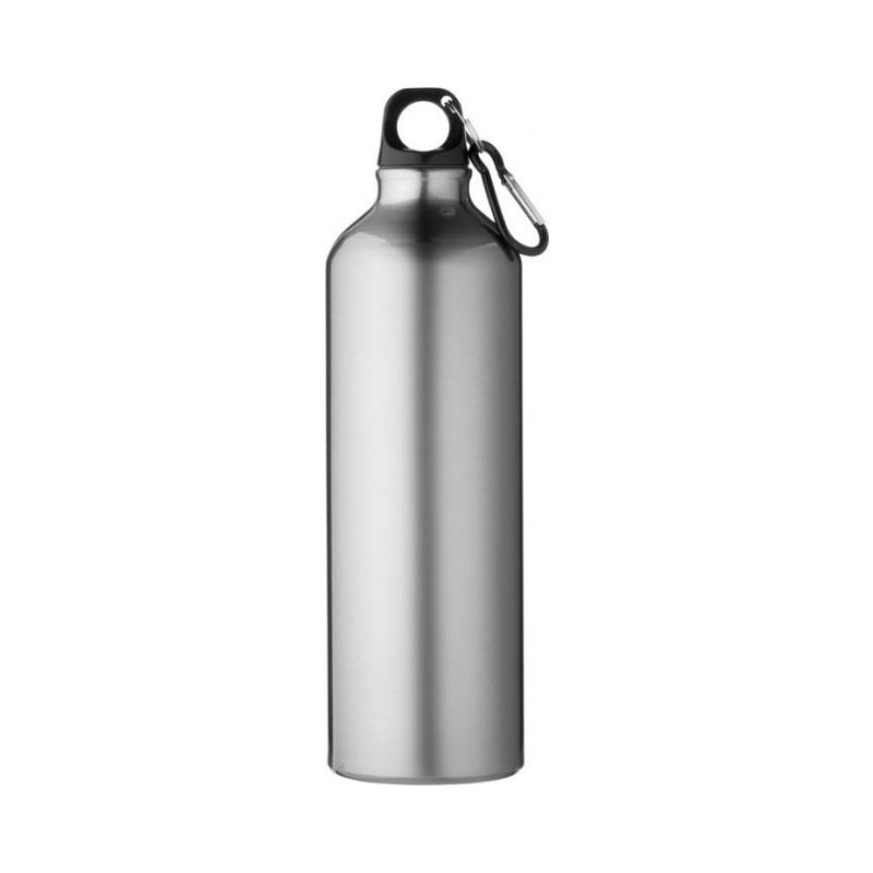 Лого трейд бизнес-подарки фото: Бутылка Pacific с карабином, серебряный