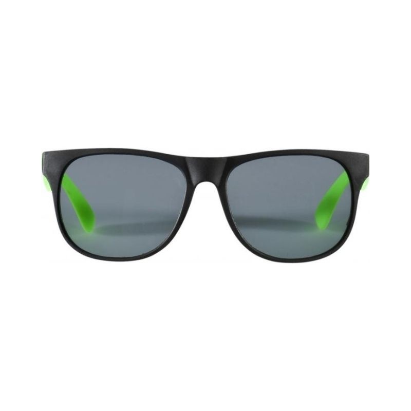Лого трейд бизнес-подарки фото: Солнцезащитные очки, неоново-зеленый