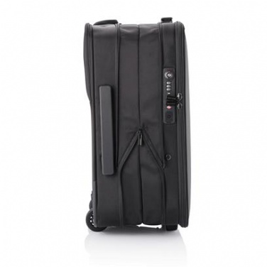Логотрейд pекламные cувениры картинка: Складной чемодан на колесах Flex, чёрный