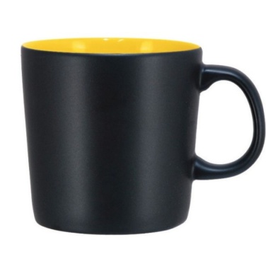 Лого трейд бизнес-подарки фото: Кофейная кружка Emma, чёрная