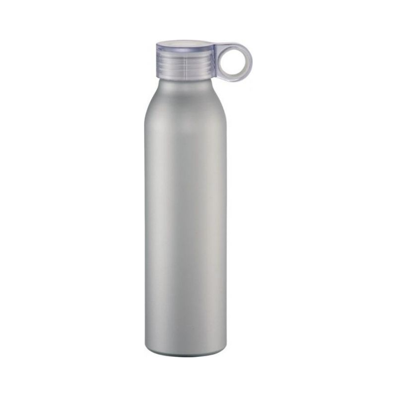 Логотрейд pекламные подарки картинка: Спортивная бутылка Grom, серебряный