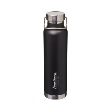 Логотрейд бизнес-подарки картинка: Бутылка с вакуумной медной изоляцией, черный