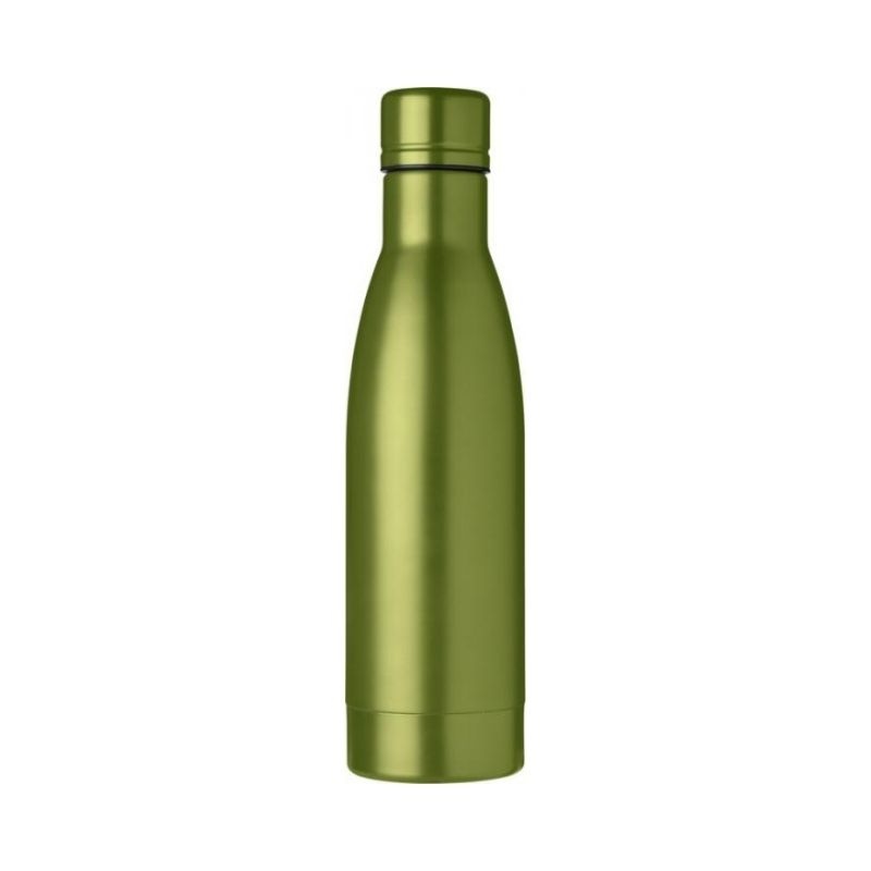 Лого трейд бизнес-подарки фото: Вакуумная бутылка Vasa, лайм