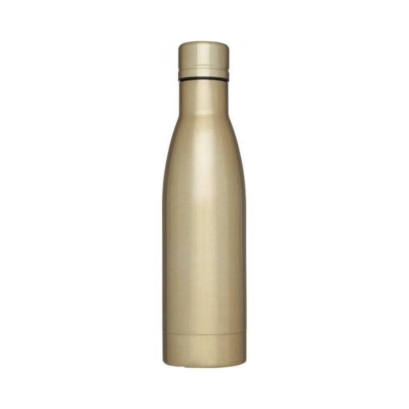 Лого трейд pекламные подарки фото: Вакуумная бутылка Vasa c медной изоляцией, золотой