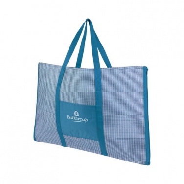 Лого трейд pекламные продукты фото: Пляжная складная сумка-тоут и коврик Bonbini, голубой