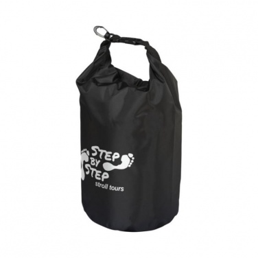 Лого трейд pекламные cувениры фото: Походный 10-литровый водонепроницаемый мешок, черный