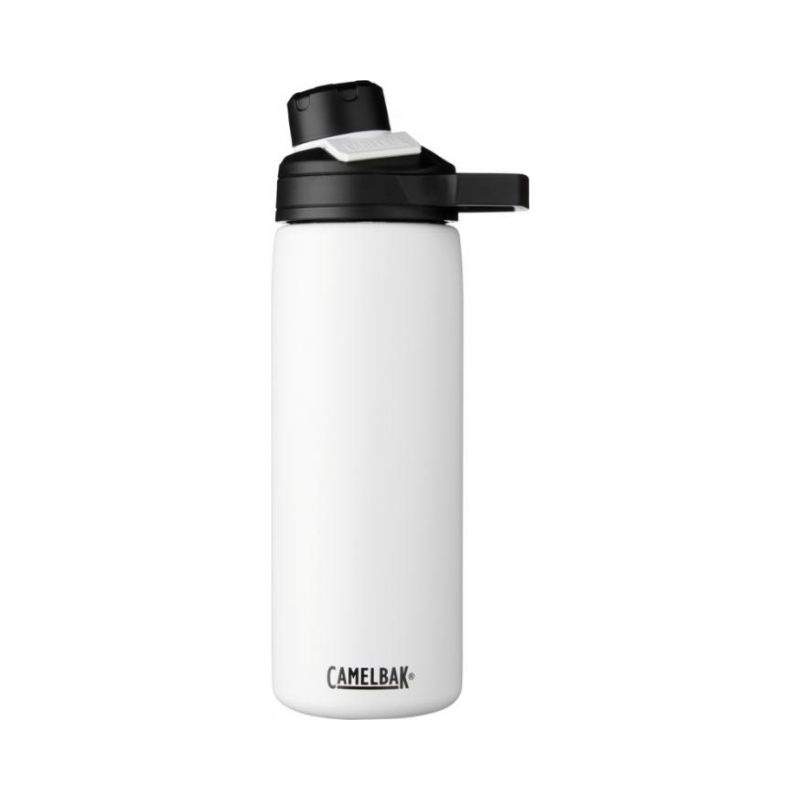 Логотрейд pекламные cувениры картинка: Медная бутылка с вакуумной изоляцией Chute Mag объемом 600 мл, белый