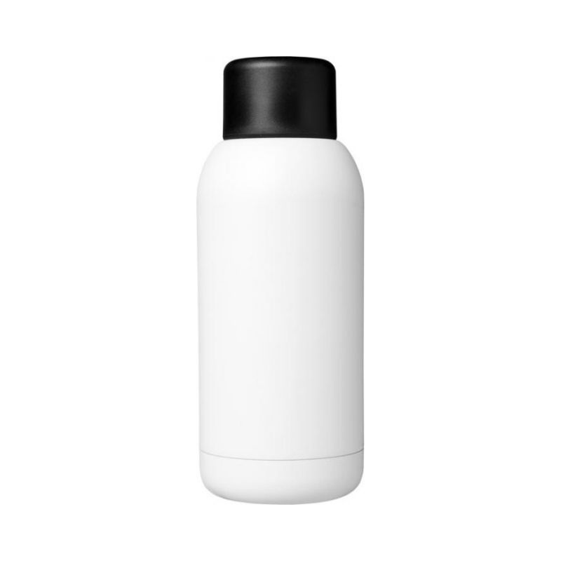 Лого трейд pекламные cувениры фото: Спортивная бутылка с вакуумной изоляцией Brea объемом 375 мл, белый