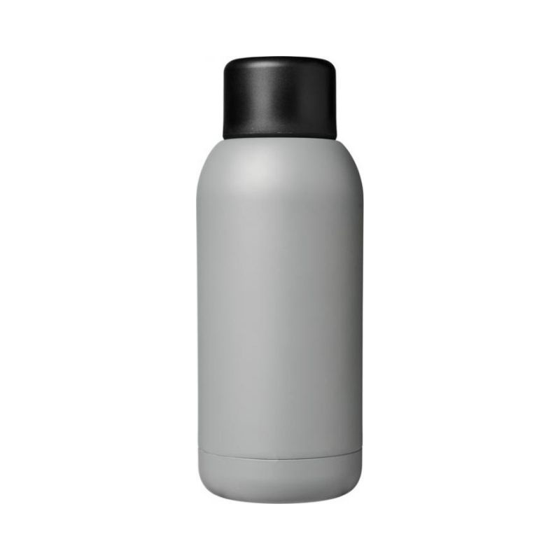 Логотрейд pекламные продукты картинка: Спортивная бутылка с вакуумной изоляцией Brea объемом 375 мл, cерый