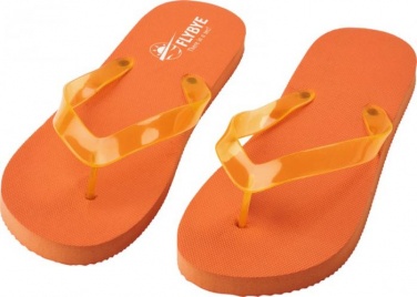Логотрейд pекламные подарки картинка: Пляжные тапочки Railay (M), oранжевый