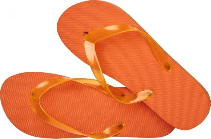 Логотрейд бизнес-подарки картинка: Пляжные тапочки Railay (M), oранжевый