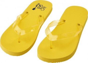 Лого трейд бизнес-подарки фото: Пляжные тапочки Railay (L), желтый