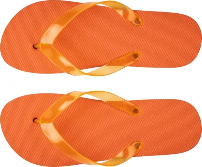 Лого трейд pекламные cувениры фото: Пляжные тапочки Railay (L), oранжевый